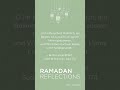 #RamadanReflections (German)