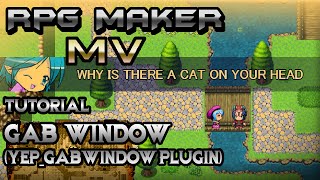 RPG Maker MV Tutorial: Epic Banter Window! (YEP_GabWindow Plugin)