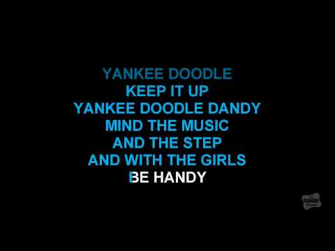 Yankee Doodle in the style of Traditional karaoke version with lyrics (no lead vocal)