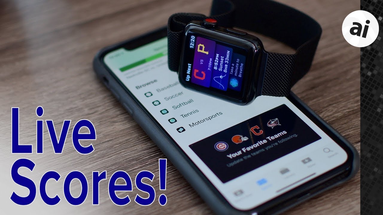 View Live Sports on Siri Watch Face in watchOS 5