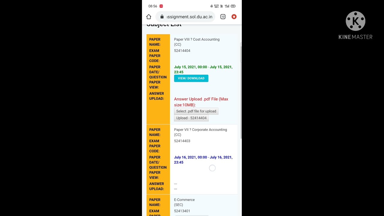 How to upload Sol Assignment 2021||Step by step process||sandhya khodmiya
