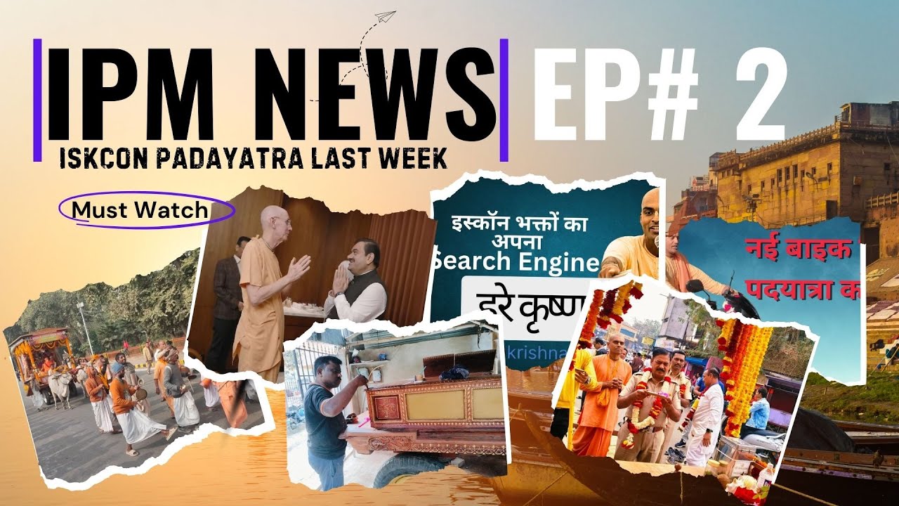 ISKCON PADAYATRA NEWS UPDATE 13 Jan EP # 2 Every Monday Your Weekly ...