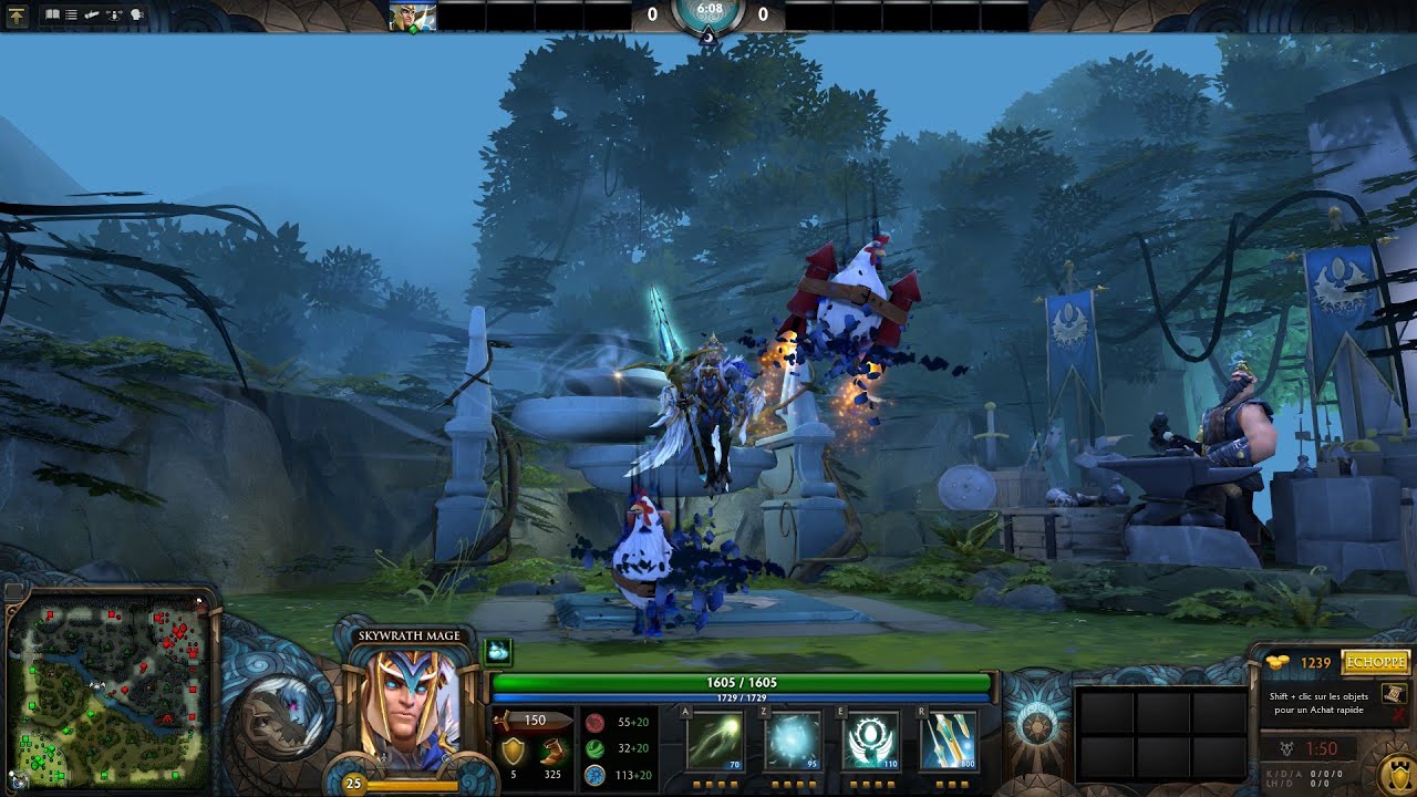 Dota 2 Unusual Cluckles the Brave - Crystal Rift - Crystalline Blue