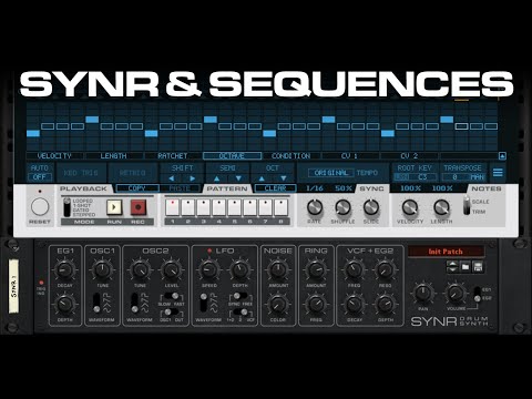 SYNR Drum Synth with Robotic Bean Sequences