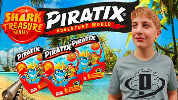 *Brand New*  Piratix Adventure World | Shark Treasure Series | 3 2-Pack Boxes Unboxing