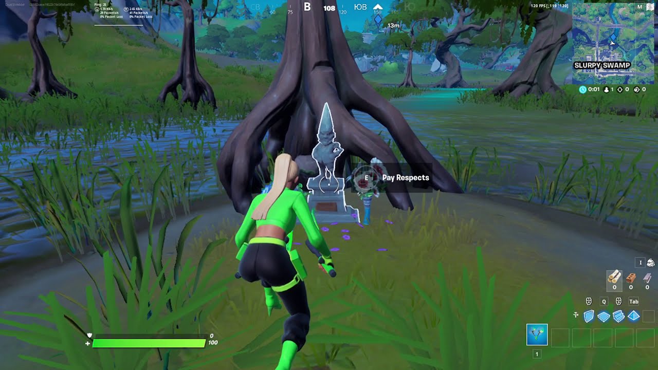 Grave Mistake, Pay Respect! New Hidden Gnome Quest Part 4! - Fortnite Chapter 2 Season 4