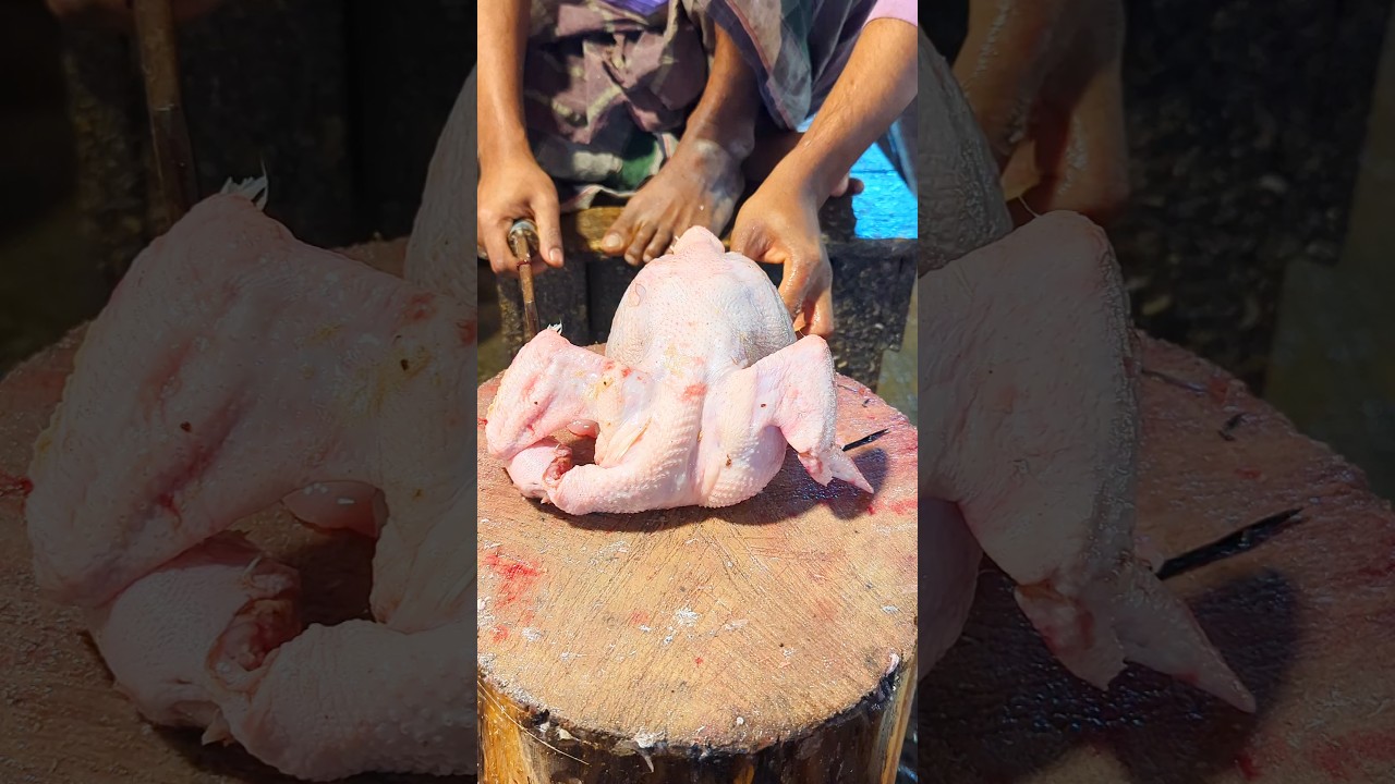 Professional Butcher Amazing Chicken Cutting Skills || Unique Cutting Style
