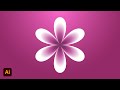 Flower Design In Adobe Illustrator cc 2021 | Short Tutorial