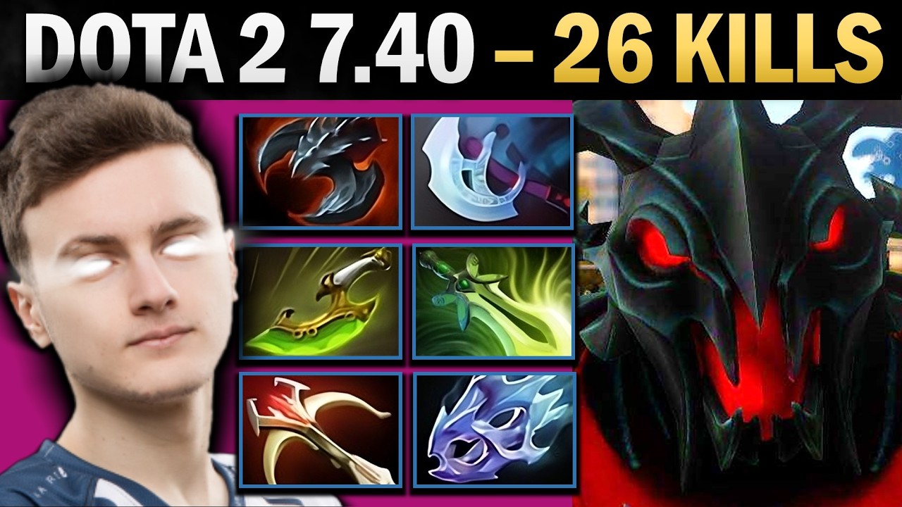 Shadow Fiend Pro Carry with 26 Kills and Moon shard - Dota 2 Gameplay