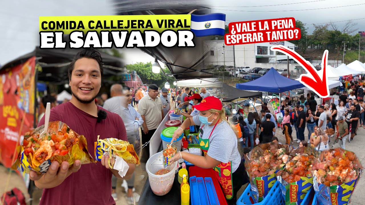 Todos en EL SALVADOR quieren probar esta COMIDA CALLEJERA 🇸🇻🤤