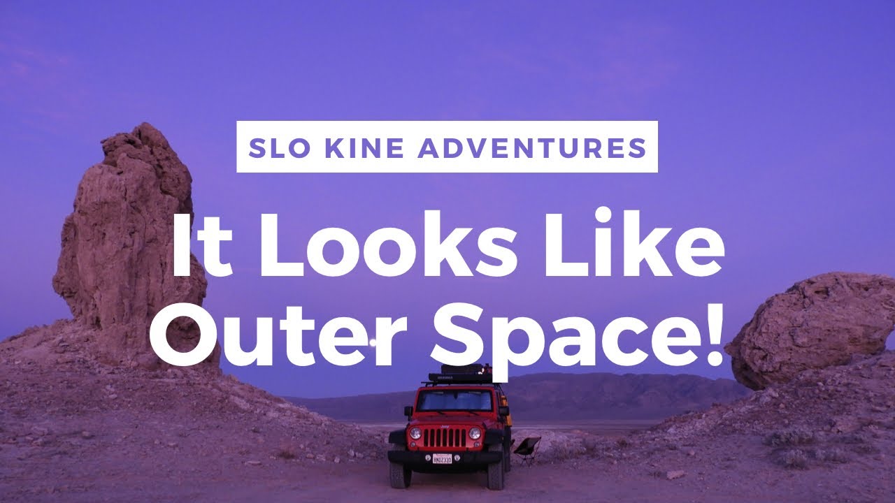 Camping at Trona Pinnacles and visiting Fish Rocks - YouTube