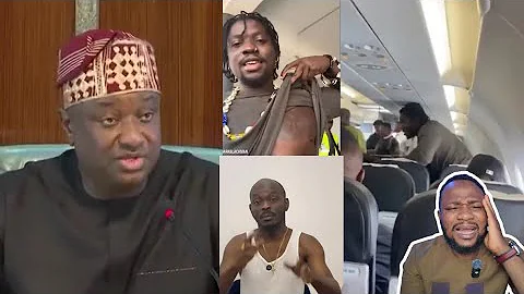Nigeria Aviation Arrest VeryDarkMan And Mr Jollof for fighting in a plane