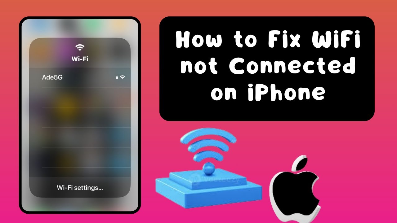 How to Fix WiFi not Connected on iPhone - YouTube