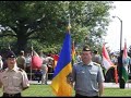 Posting of the Colors at Bell Hall on Fort Leavenworth, Kansas.