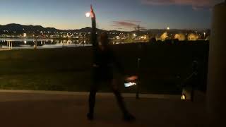 Palm torches flow