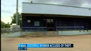 Goodwill employee charged with theft