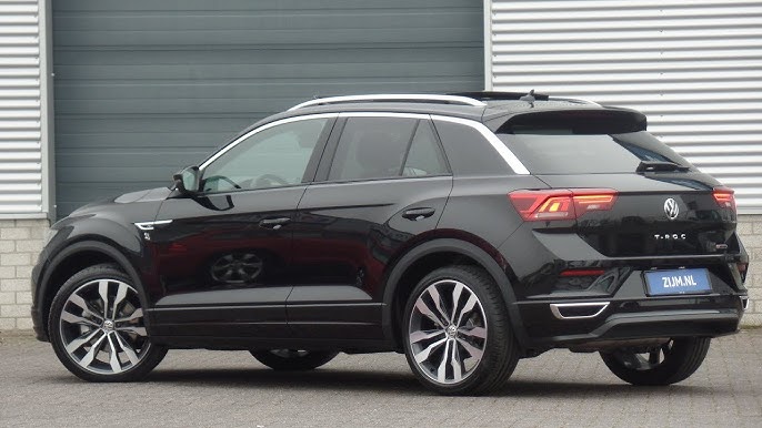 English review VW NEW T -roc R-line 2019 Deep Black & 19 inch Suzuka 