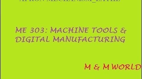 APRON MECHANISM_LATHE_MTDM