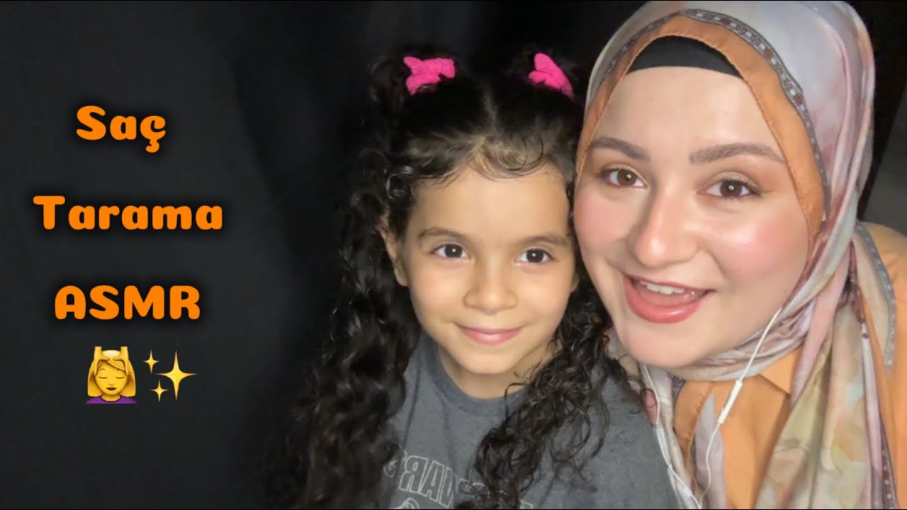 Doing My Little Sister’s Hair | Küçük Kız Kardeşimin Saçlarını Yapıyorum ASMR