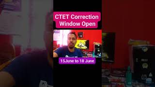 ctet Correction window open #ctet2026exam #ctetcorrection #ctet #ctetpreparation