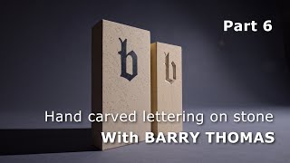 Hand carved lettering on stone. Part 6