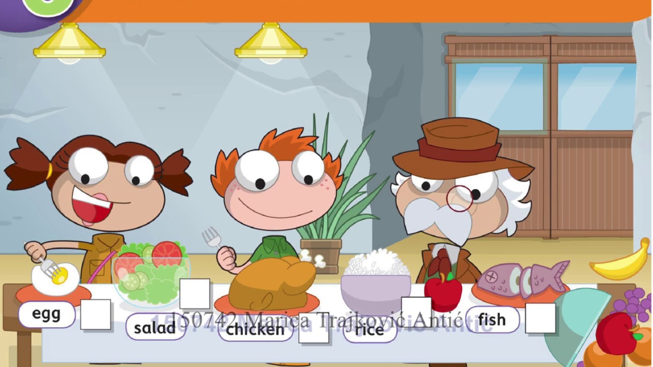 2. razred (Our Discovery Island 1) Pearson- Unit 6 Food Lesson 1 - YouTube