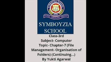 Class-3rd | Computer | Chapter-7 (File Management-Organisation of Folders) Continuing...
