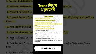 Tense শিখুন || Tense Structure #tense #englsihgrammar