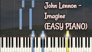 John Lennon - Imagine (Simple Piano, Piano Tutorial) Sheet 琴譜