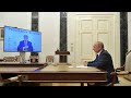 Рабочая встреча Президента России Владимира Путина и Главы Бурятии Алексея Цыденова