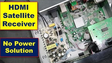 {478} Satellite Receiver No Power Solution - How To Repair SMPS Switch Mode Power Supply
