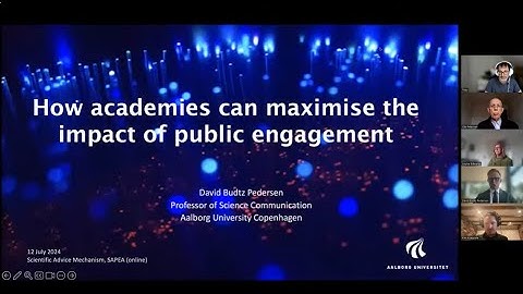 SAM Workshop - How academies can maximise the impact of their public engagement