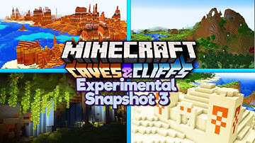 Experimental Snapshot 3 - Terrain & Mob Spawning Changes! ▫ Minecraft 1.18 Caves & Cliffs Update