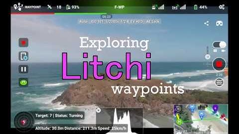 Exploring Litchi waypoints   |  DJI Mavic Air