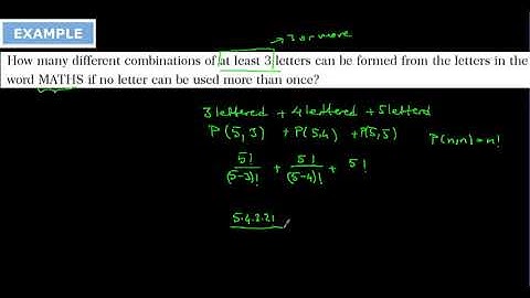 Permutations of r elements from n elements Lesson6