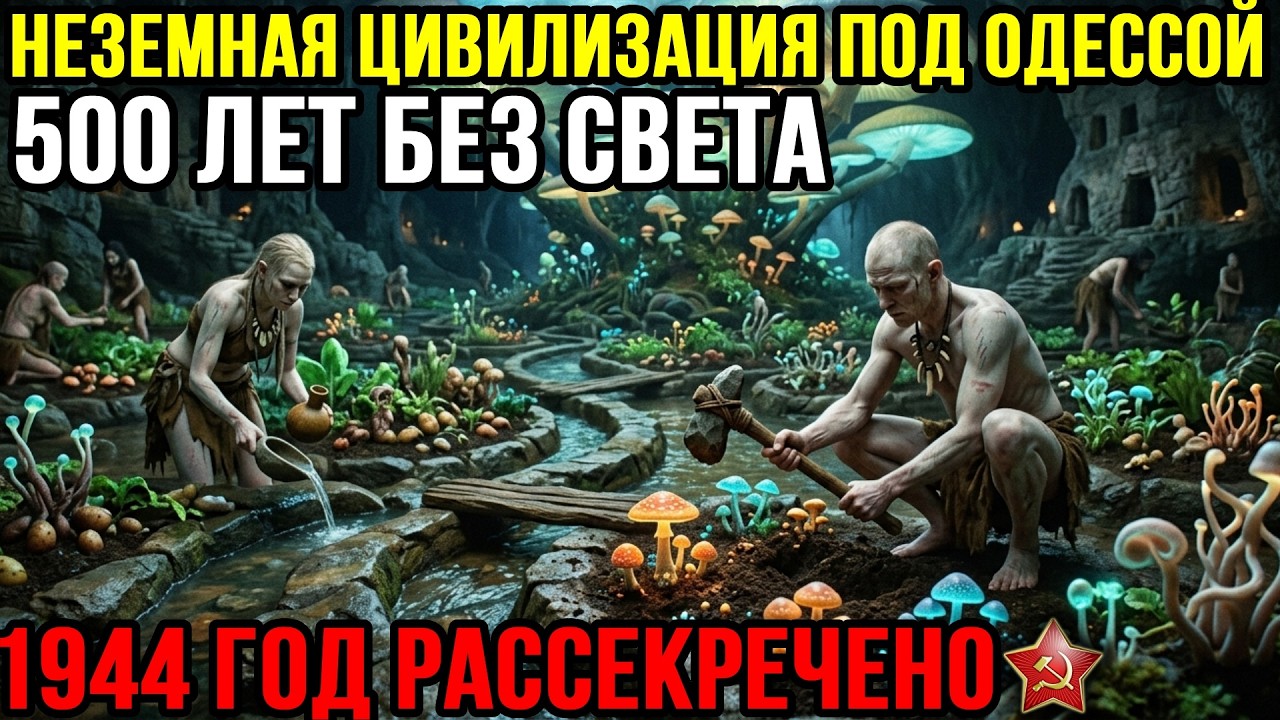 НКВД спустился в катакомбы Одессы в 1944. Неземное племя жило там 500 лет без солнца.