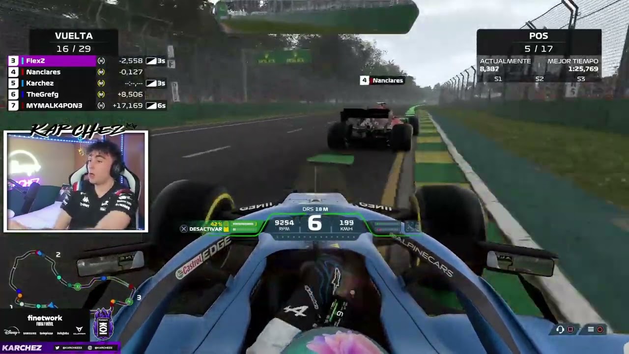 karchez Pierde El Control En el F1