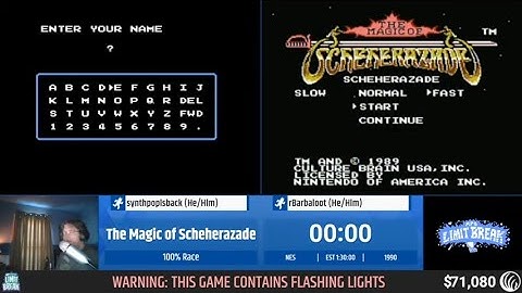The Magic of Scheherazade (100% Race) by synthpopisback & rBarbaloot - RPG Limit Break 2022