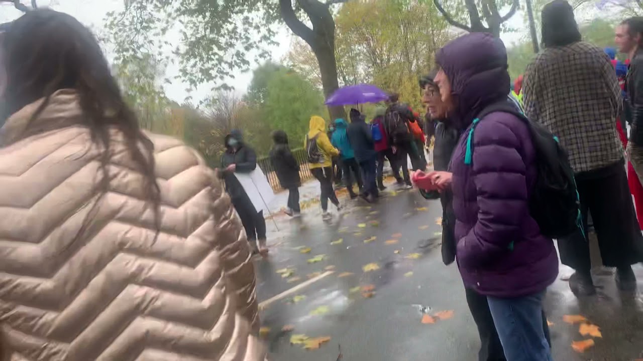 An Eventful Chat as I Walk to COP26 Through a Massive 100,000 Person Climate Protest