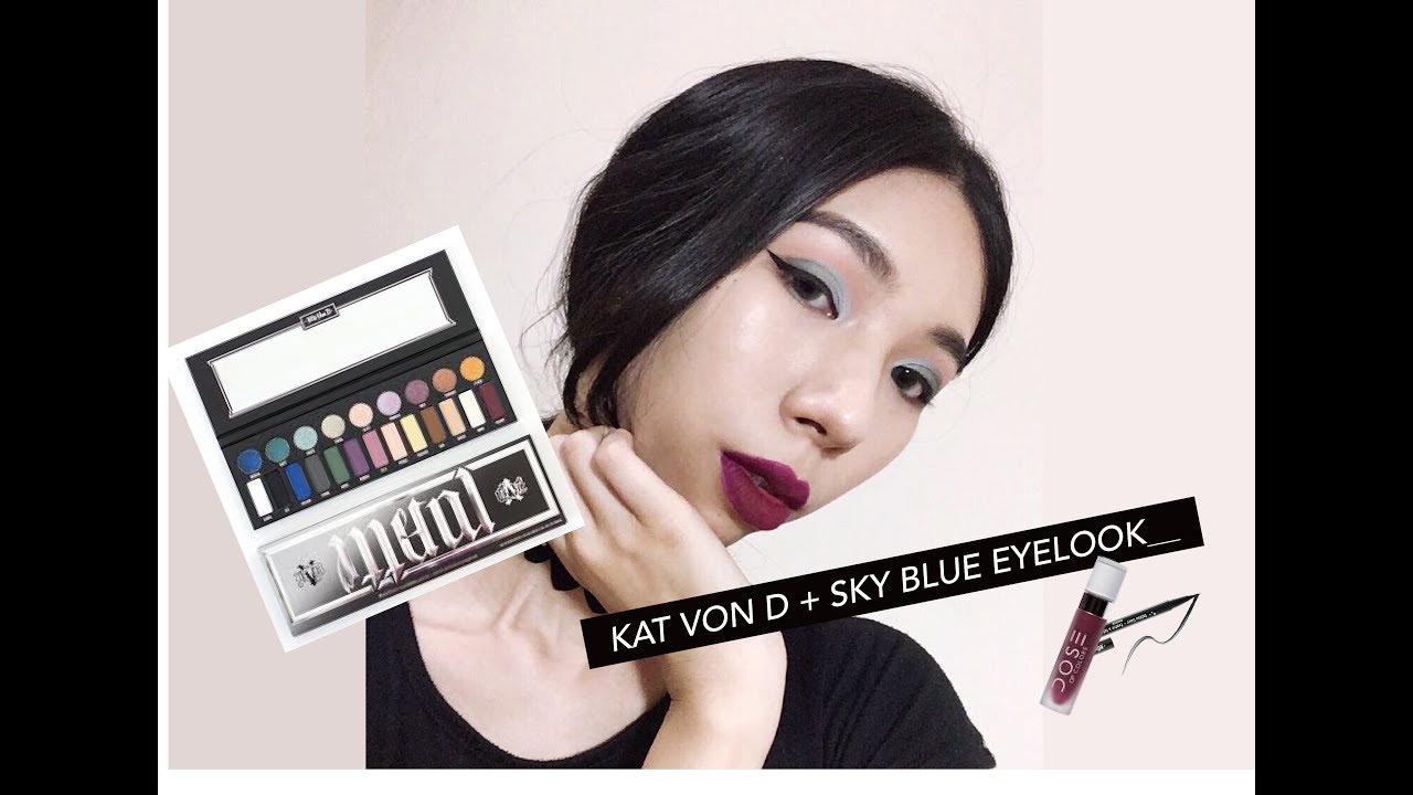 KAT VON D Metal  Matte Palette makeup tutorial 天空晨光妝容 
