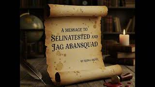 A Message to Selinatested and Jagabansquad by Reina Ariyel