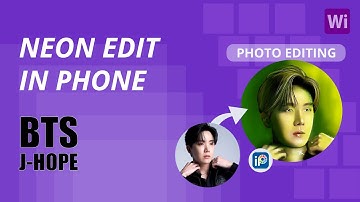 J Hope NEON EDIT /BTS J hope Photo Edit / IbisPaintX Edit Tutorial /How to Edit Photo In Phone / BTS