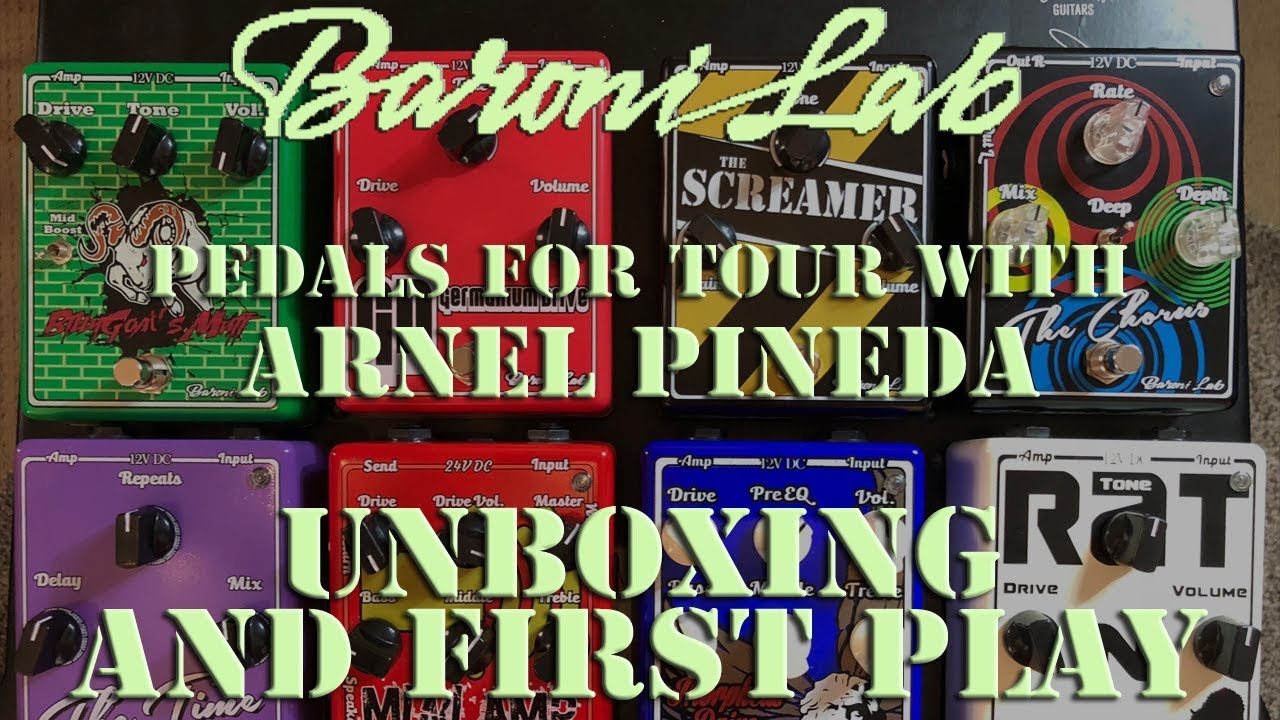 Unboxing Baroni Lab pedals for my upcoming tour!