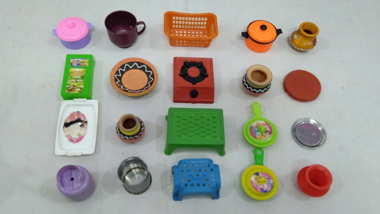 Kitchen Set Toy ReviewUnboxing Miniature Plastic Kitchen Collection