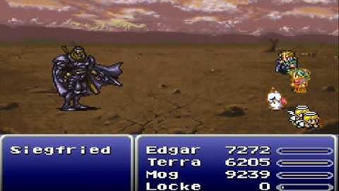 Final Fantasy 6 / 3 Hardtype hack Siegfried Battle