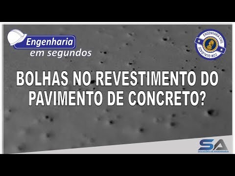 Vídeo: O que causa marcas de bolhas no concreto?