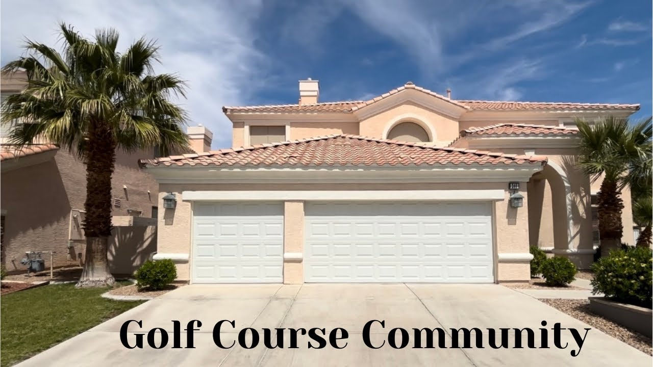 Golf Course Community House for Sale Las Vegas, Rhodes Ranch Luxury House for Sale on Golf