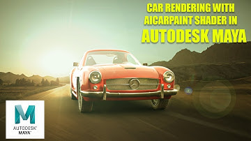 Car rendering with  CarPaint  Shader in Autodesk Maya 2023