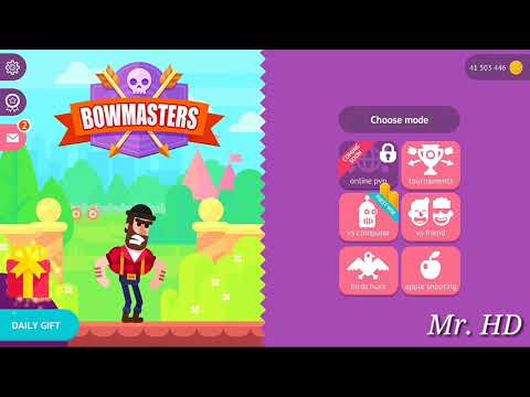 Топ 5 самых сильных персонажей из игры  Bowmasters с коронкой