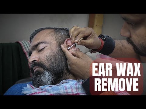 Ear cleaning & Wax removing head Massage by shamboo barber - Best Way to relax yor day by Asmr